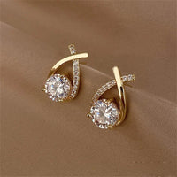 Trendy Cross Stud EarringsAzizaK