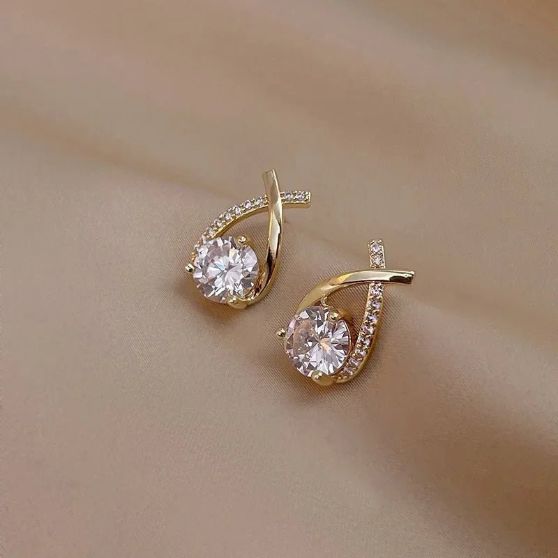 Trendy Cross Stud EarringsAzizaK