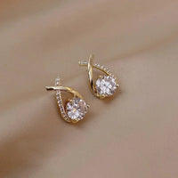 Trendy Cross Stud EarringsAzizaK