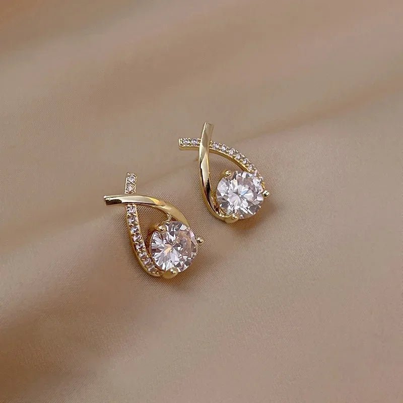 Trendy Cross Stud EarringsAzizaK