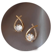Trendy Cross Stud EarringsAzizaK