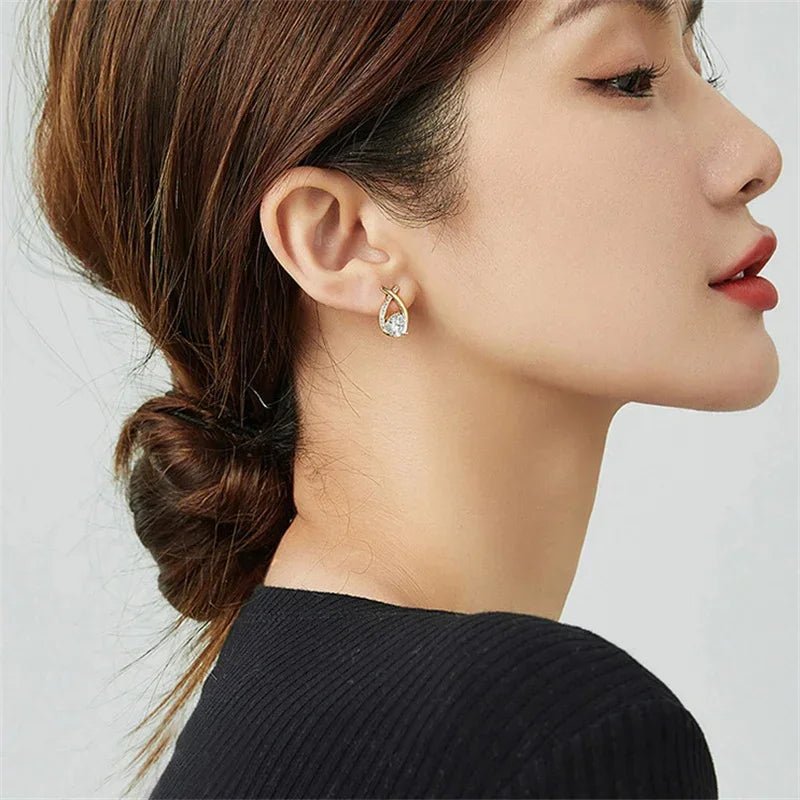 Trendy Cross Stud EarringsAzizaK