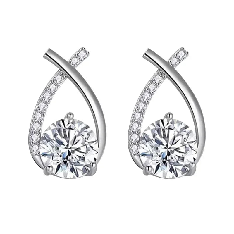 Trendy Cross Stud EarringsAzizaK