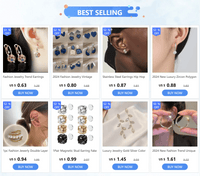Trendy Cross Stud EarringsAzizaK