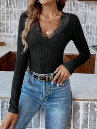 Triangular jumpsuit with lace trimAzizaK