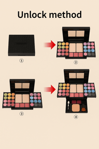 T.Y.A All - in - One Full Face Makeup Kit – 35 Color Palette with Mirror & BrushesAzizaK