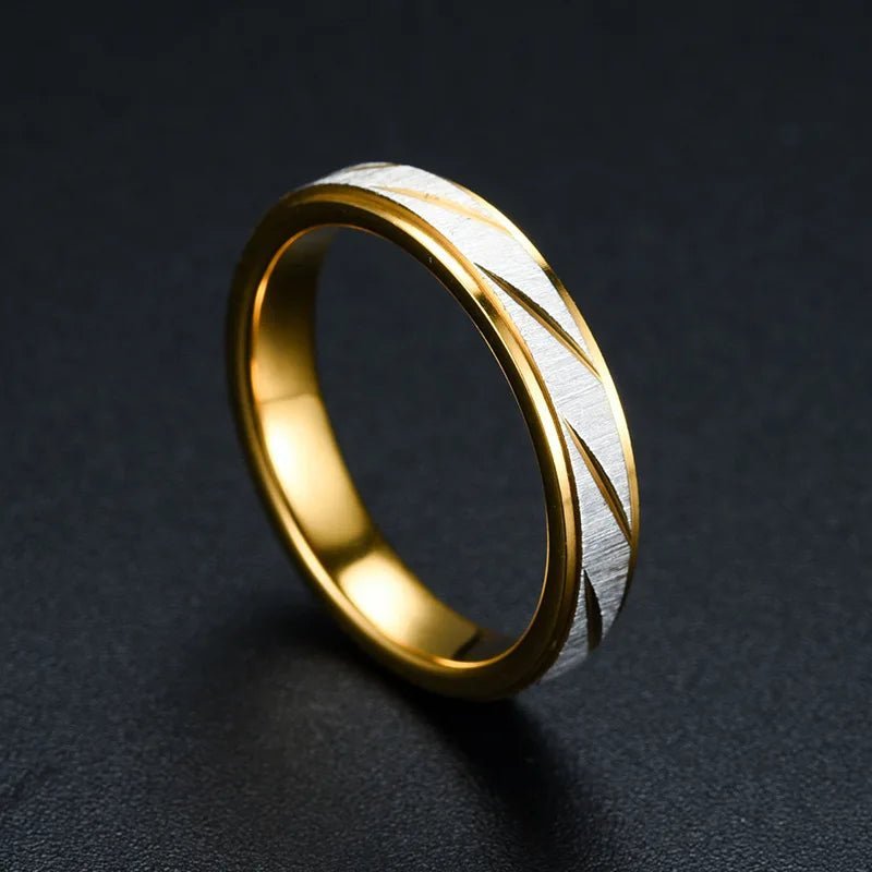 Unique Wave Pattern Couple Rings For (Men/Women)AzizaK