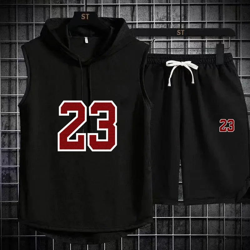 🔥 Unisex 2 - Piece Sports Set – Casual T-Shirt & Shorts | Summer Fashion TracksuitAzizaK