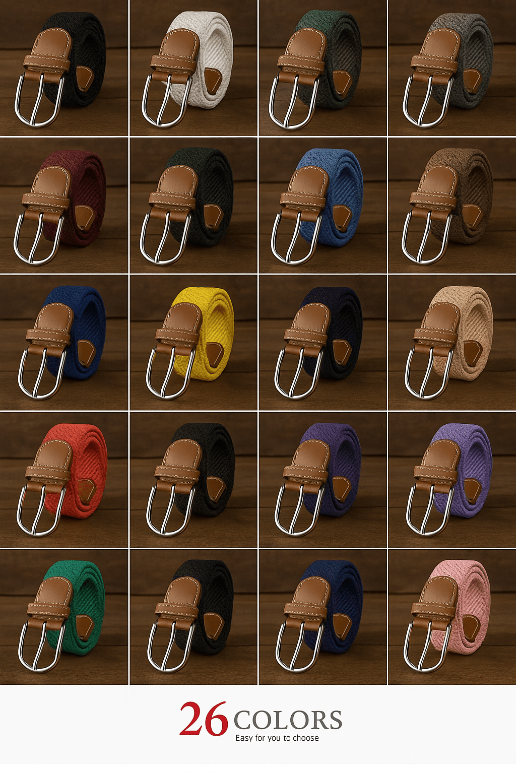 Unisex colorful canvas belt 107/120 cmAzizaK