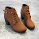Velvet boots with wedge sole, internal zipperAzizaK