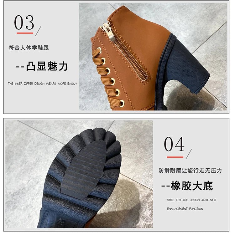 Velvet boots with wedge sole, internal zipperAzizaK