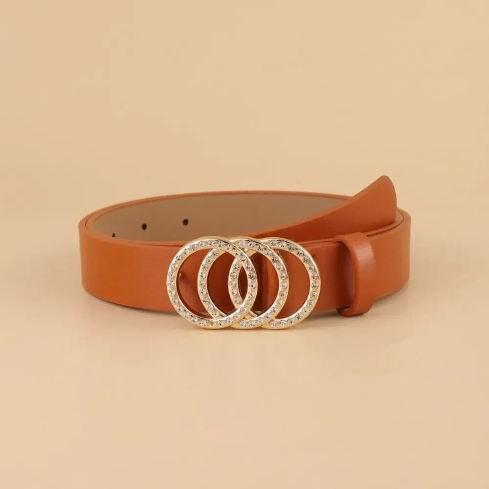 Versatile leather belt for womenAzizaK