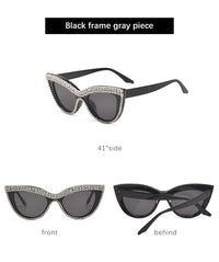 Vintage Cat Eye Sunglasses with RhinestonesAzizaK
