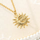 Vintage Pendant Necklace Sun Moon for WomenAzizaK