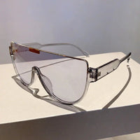 Vintage Semi - round Sunglasses Women Fashion Monoblock Outdoor Goggle Shades Trending 2023 New Design UV400 EyewearAzizaK