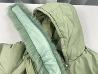 warm padded faux fur coatAzizaK