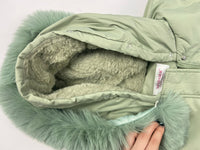 warm padded faux fur coatAzizaK