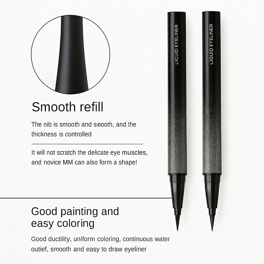Waterproof Liquid Eyeliner Pen – Long - Lasting, Smudge - Proof & Precision TipAzizaK