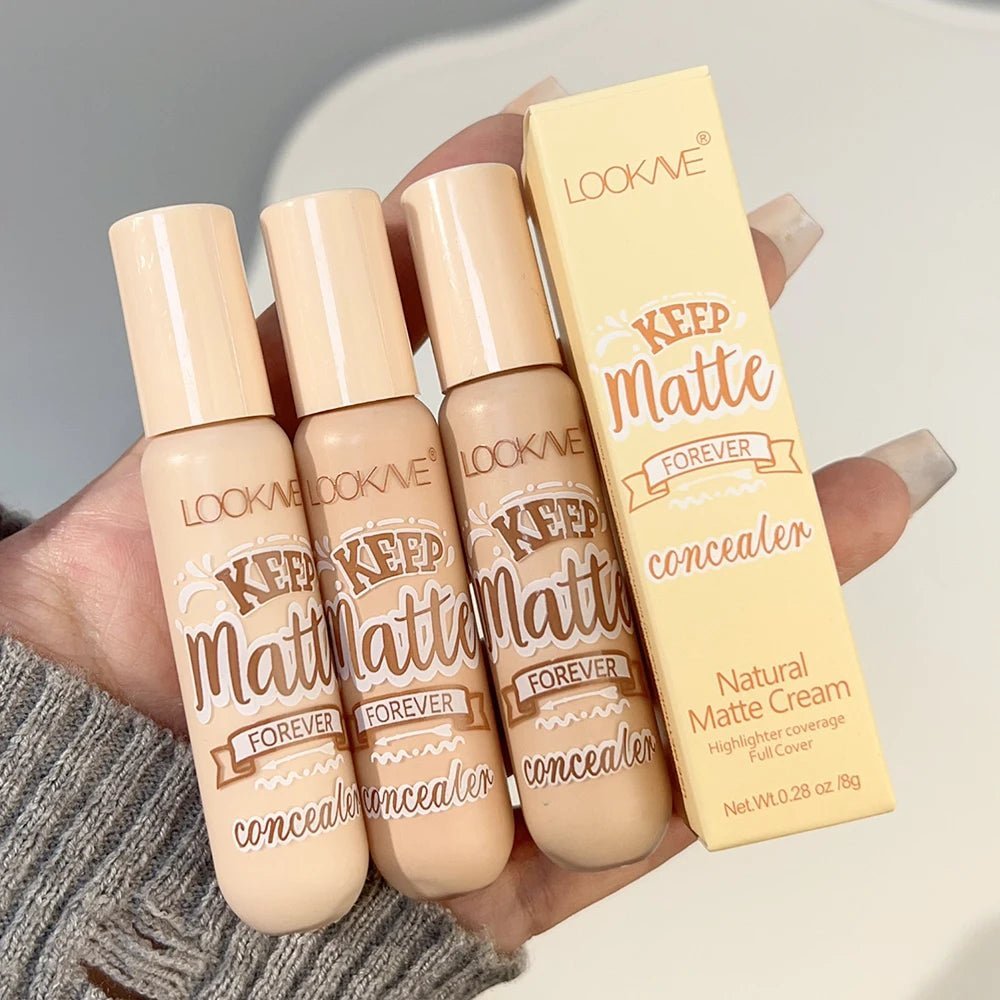 Waterproof Matte Liquid Concealer Cream Moisturizing Makeup Cover Acne Dark Circles Foundation Contouring Face ContouringAzizaK