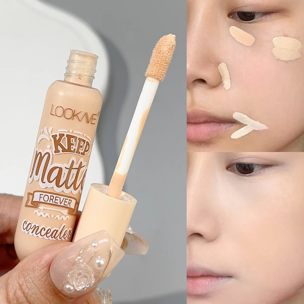 Waterproof Matte Liquid Concealer Cream Moisturizing Makeup Cover Acne Dark Circles Foundation Contouring Face ContouringAzizaK