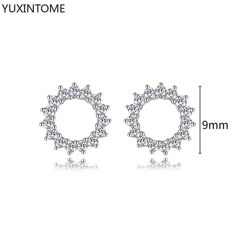White crystal earrings (925)AzizaK