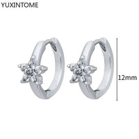 White crystal earrings (925)AzizaK