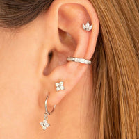 White crystal earrings (925)AzizaK