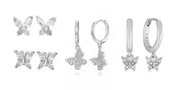 White crystal earrings (925)AzizaK