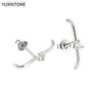 White crystal earrings (925)AzizaK