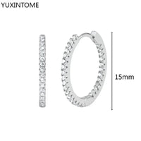 White crystal earrings (925)AzizaK
