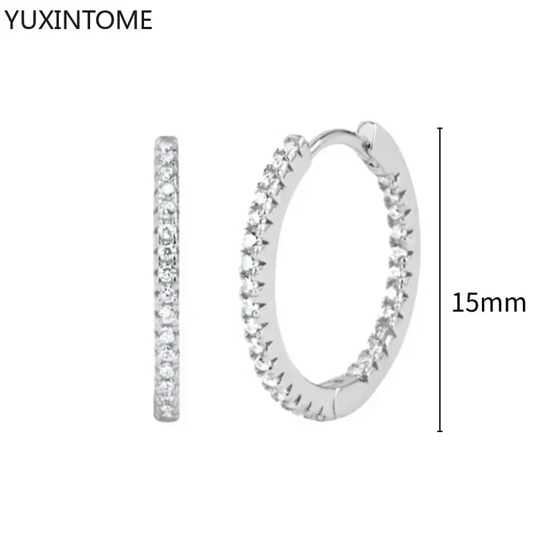 White crystal earrings (925)AzizaK