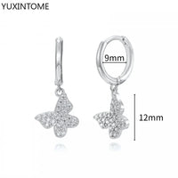 White crystal earrings (925)AzizaK