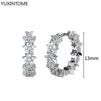 White crystal earrings (925)AzizaK