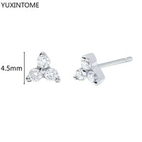 White crystal earrings (925)AzizaK