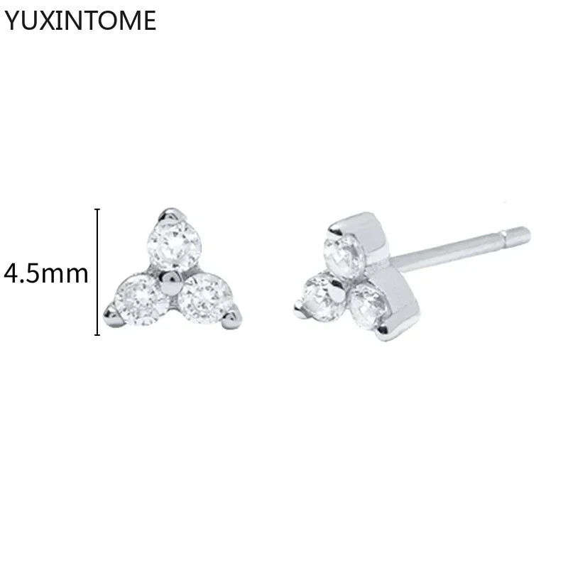 White crystal earrings (925)AzizaK