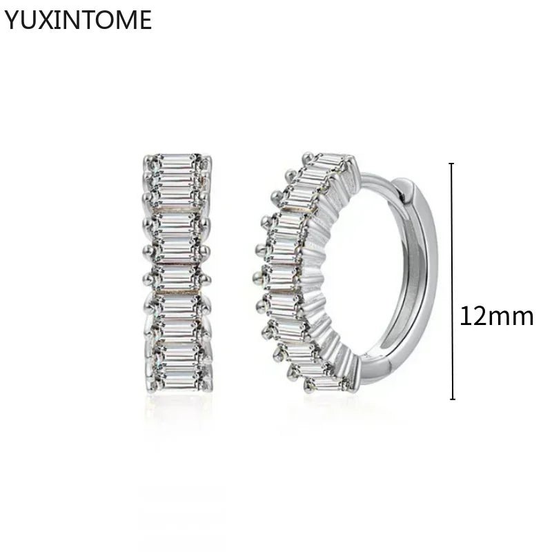 White crystal earrings (925)AzizaK