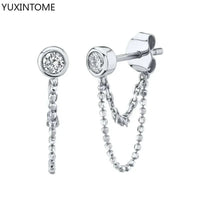 White crystal earrings (925)AzizaK