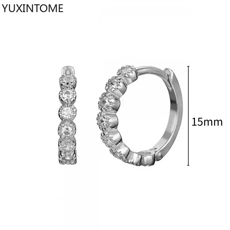 White crystal earrings (925)AzizaK