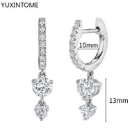 White crystal earrings (925)AzizaK