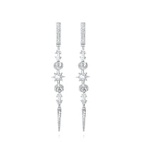 White crystal earrings (925)AzizaK