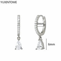 White crystal earrings (925)AzizaK