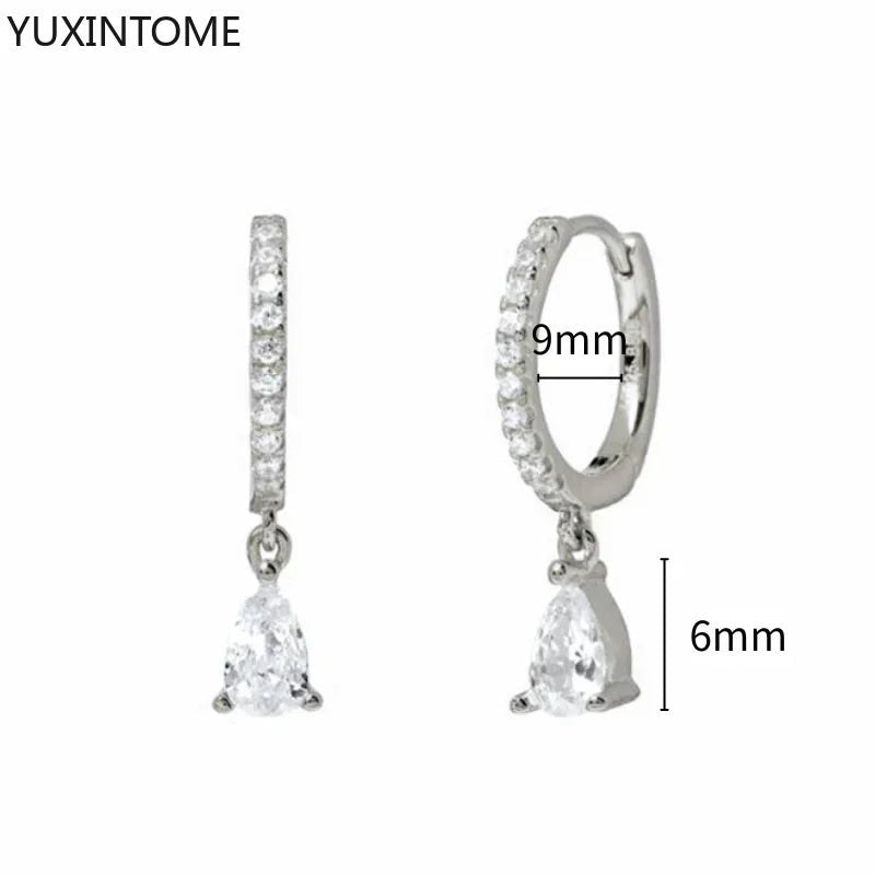 White crystal earrings (925)AzizaK
