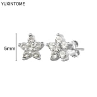 White crystal earrings (925)AzizaK