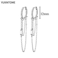 White crystal earrings (925)AzizaK