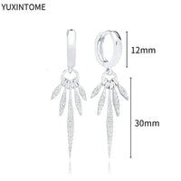 White crystal earrings (925)AzizaK