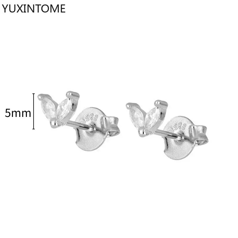 White crystal earrings (925)AzizaK