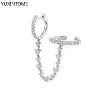 White crystal earrings (925)AzizaK