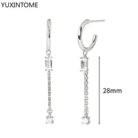 White crystal earrings (925)AzizaK