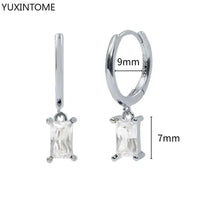 White crystal earrings (925)AzizaK