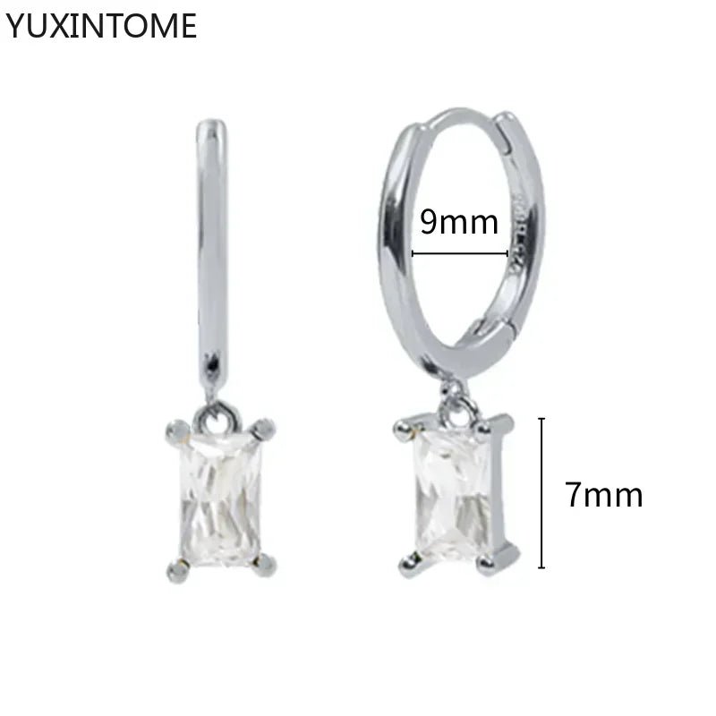 White crystal earrings (925)AzizaK